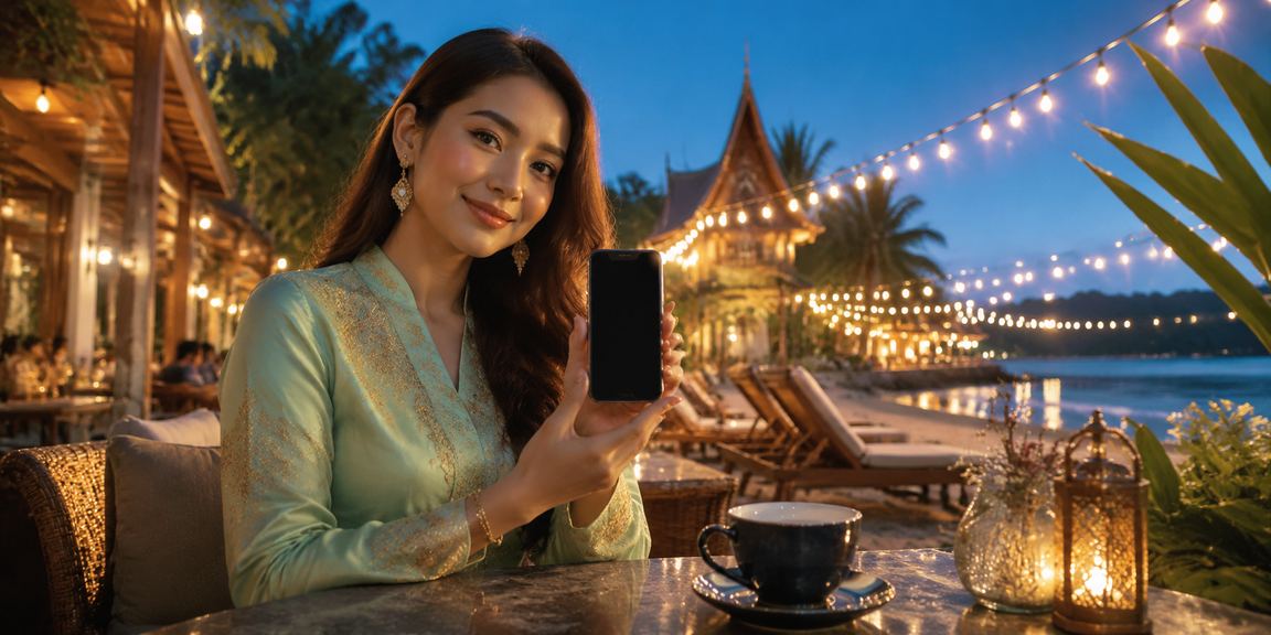 A ninelotto player in Sarawak accessing the online casino during Hari Raya